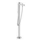 Hansgrohe 76445001 Finoris 36.25" H Freestanding Tub Filler Trim with 1.75 GPM Handshower in Polished Chrome (Rough Sold Separately)