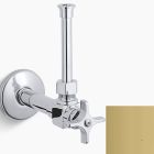 Kohler 7653-AU 1/2" angle supply with stop, cross handle and rigid vertical tube in polished gold