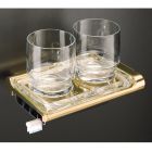 Kohler 7959-PB Pillows Tumbler Holder with Toothbrush Drawer in vibrant polished brass