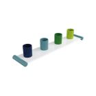 Hewi 800.03.401 99 Toothbrush Tumbler Rail, 4 Places in Pure White