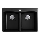 Kohler 8185-1-CM1 KOHLER K-8437-1-CM2 Kennon 33" x 22" x 10-1/8" Neoroc Top-Mount/Under-Mount Single-Bowl Kitchen Sink, Black