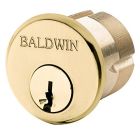 Baldwin 8322.003.KA2 Mortise Lock Cylinder 1-1/8" Diameter, Lifetime Brass