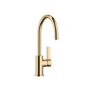 Dornbracht 33805875-280010 Tara Ultra 1.5 GPM Deck Mounted Bar Tap Single Hole Kitchen Faucet in Brushed Durabrass