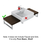 Villeroy And Boch 852104C9 V&B Pure Basic, Shelf, 415/480 x 427 mm