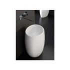 Scarabeo 8603W Moai Floorstanding Washbasin In White