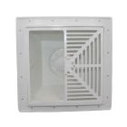 Sioux Chief 861-3P2 861 Series 3" SquareMax Sch. 40 Hub PVC Floor Sink Drain with Open-Half Strainer