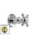 Jado 865010.113 Classic Cross Hot 1/2" Wall Valve, Ultra Brass