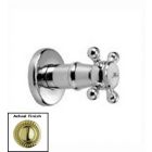 Jado 865711.113 Cross Cold Wall Valve Trim, Ultra Brass