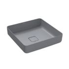 Kaldewei 909506003727 Miena 3184 16" L X 16" W X 5" H Counter Top Bathroom Sink without Overflow in Oyster Grey Matte