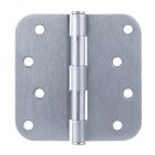 Emtek 91034-15 4" Residential Duty Radius Corners Plain Bearing Mortise Hinges-Pair in Satin Nickel