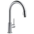 Delta 9159-AR-DST Trinsic® 1.8 GPM Deck Mounted Single Handle Pull Down Kitchen Faucet with Magnetic Docking Spray Head in Arctic Stainless