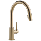 Delta 9159-CZLS-DST Trinsic Single Handle Pull-Down Kitchen Limited Swivel in Champagne Bronze