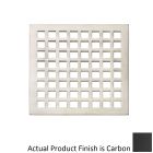 California Faucets 9172-CB Style Mission 6" Shower Drain Grid in Carbon Finish