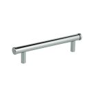 Modern 4" Cabinet Pull Solid Brass in Polished Chrome Plated Omnia 9464/100-US26