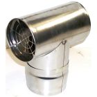 Heat Fab 9490TEE Saf-T Vent EZ Seal - 4 Inch Diameter - Screened Termination Tee