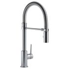 Delta 9659-AR-DST Trinsic Single Handle Pull-Down Kitchen Faucet With Spring Spout In Arctic Stainless