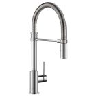 Delta 9659-DST Trinsic Single Handle Pull-Down Kitchen Faucet With Spring Spout In Chrome