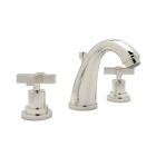 Rohl A1208XMPN-2 Avanti Lombardia C-Spout Widespread Lavatory Faucet in Polished Nickel