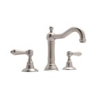 Rohl A1409LMSTN-2 Acqui Column Spout Widespread Lavatory Faucet in Satin Nickel