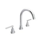 Rohl A2208LMAPC-2 Lombardia C-Spout Widespread Lavatory Faucet in Polished Chrome