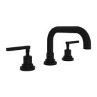 Rohl A2218LMMB-2 Lombardia U-Spout Widespread Lavatory Faucet in Matte Black
