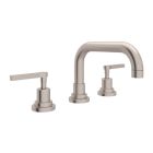 Rohl A2218LMSTN-2 Lombardia U-Spout Widespread Lavatory Faucet in Satin Nickel