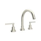 Rohl A2228LMPN-2 Lombardia C-Spout Widespread Lavatory Faucet in Polished Nickel