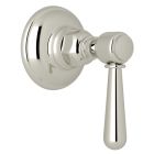 Rohl A2912LMPNTO Verona Trim for Volume Control and 4-Port Dedicated Diverter with Metal Lever Handle in Polished Nickel (Rough Sold Separately)