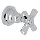 Rohl A4924XMAPCTO San Giovanni Trim for Volume Control and 4-Port Dedicated Diverter with Cross Handle in Polished Chrome (Rough Sold Separately)