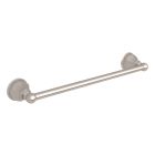 Rohl A6886/18STN Palladian Wall Mount 18" Single Towel Bar in Satin Nickel