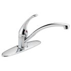 Delta B1310LF Foundations Single Handle Kitchen Faucet In Chrome