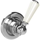 Lefroy Brooks CW-1015-CP Classic (1900) White Lever Flow Control Valve (Formerly Wl5000/Wl5004)
