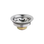 Elkay D1125 Dayton 3-1/2" Stainless Steel Drain with Removable Basket Strainer and Rubber Stopper