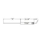 Westwood E5-188N6 7/16" Diameter Carlin Electrode W/ 8-1/2" Heavy Tip