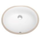 Emory and Bond EB21714UG Under Counter Mount, Oval Basin, Glazed Underside, with Overflow Hole, White