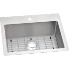Elkay ECTSR25229TBG1 Crosstown Stainless Steel 25" x 22" x 9", Single Bowl Dual Mount Sink Kit