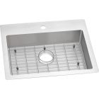 Elkay ECTSRAD25226TBG1 SS 25x22x6 Single Dual Mt Sink Kit