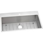 Elkay ECTSRS33229TBG1 SS 33x22x9 Single Dual Mt Sink Kit