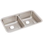 Elkay ELUH3118 Lustertone Classic Stainless Steel 30-3/4" x 18-1/2" x 7-7/8", Equal Double Bowl Undermount Sink