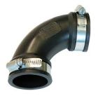 Rubber Quik Elbow 90 Clay, Plastic, Steel, Copper or Lead 15"