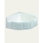 Gerber G0012905 28" W X 28" D X 13" H Enameled Cast Iron Floor Mounted Corner Service Sink in White