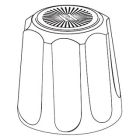Gerber G0098826 Lg Fluted Metal(07)Handle S/A Hot Short Broach
