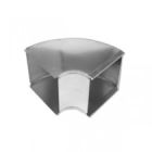 Gray Metal 8X8-122SD Slide & Drive Trunk Elbow 8" X 8" - Longway