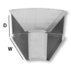Gray Metal 20X8-123SD Slide & Drive Trunk Angle 20" X 8" - Longway
