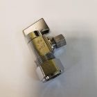 Granite GCR19PC Brass Supply Angle Stop Valve, Multi Turn Handle, 5/8" OD x 3/8" OD