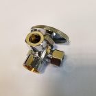 Granite Brass Supply Dual Outlet Angle Stop Valve, Multi Turn Handle, 1/2" Solder x 3/8" Solder x 3/8" Solder