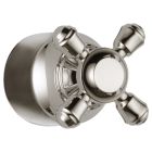 Delta H595PN Cassidy Metal Cross Handle Kit - Transfer Valve In Polished Nickel