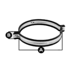Centrotherm IASCM04 4" Support Clamp with 3/8" Nut