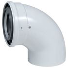 Centrotherm ICEL3587 InnoFlue Concentric Polypropylene/Aluminum Elbow, 3 to 5"