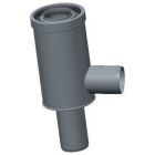 Centrotherm ICTC0446 InnoFlue Twin Pipe to 4"/6" Concentric Adaptor , 4 to 6"